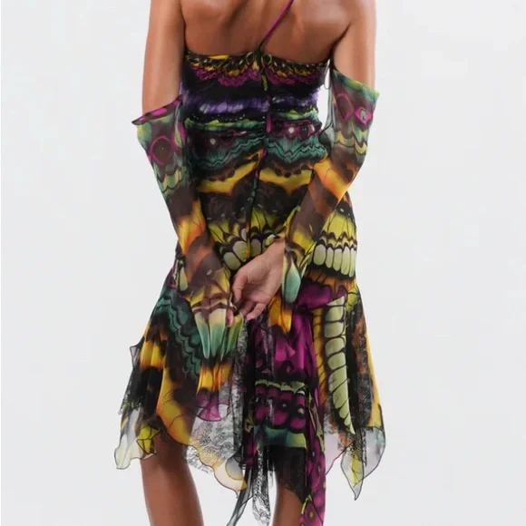 versace fall 2003 dress Spring 2003 Silk Dress – Algo Bazaar